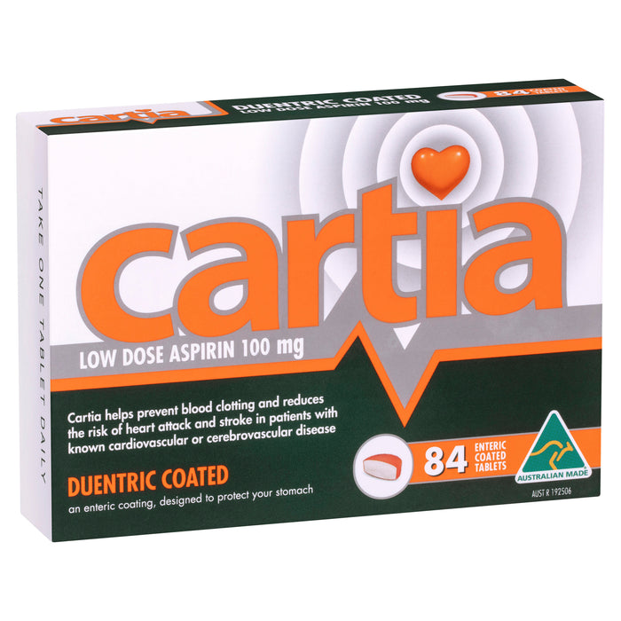 Cartia 100mg Tablet 84.