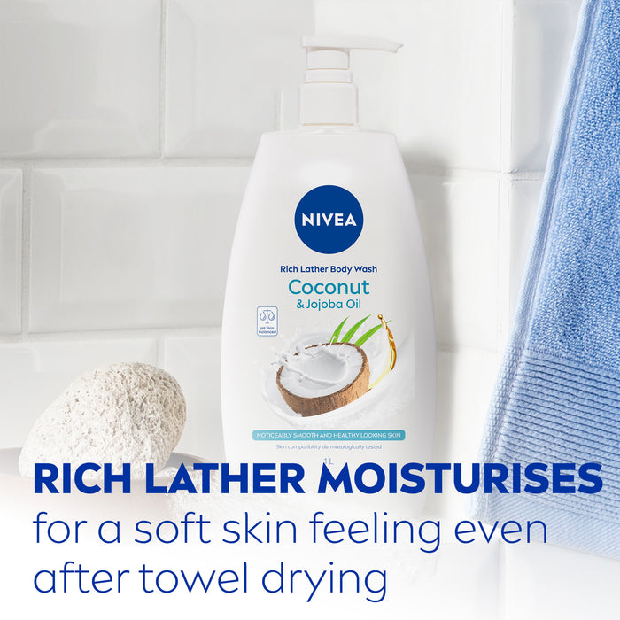 Nivea Shower Cream Indulgent Moisture Coconut 1 Litre