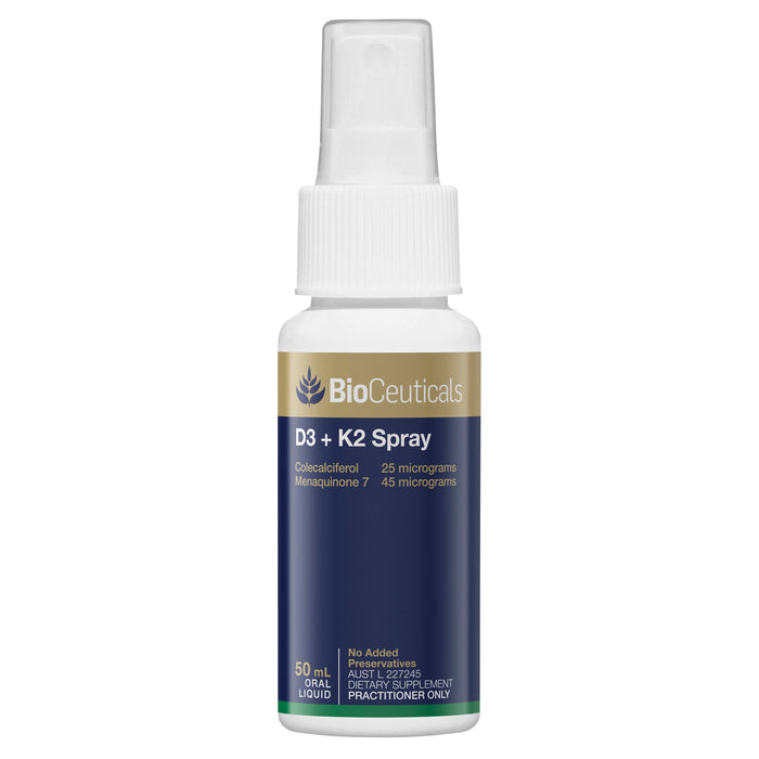 Bioceuticals D3 + K2 Spray 50ml Oral Liquid