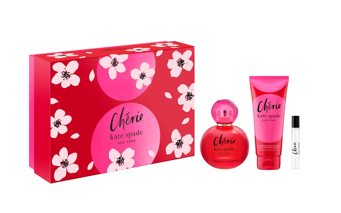 Kate Spade Cherie Trio Gift Set: 100ml EDP + 100ml Body Lotion + 7.5ml EDP