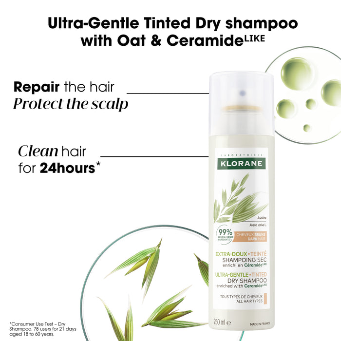 Klorane Dry Shampoo With Oat & Ceramide Dark 250ml