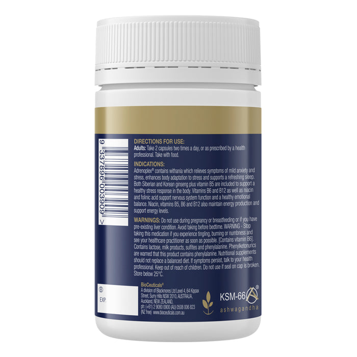 Bioceuticals Adrenoplexa 120 Capsules