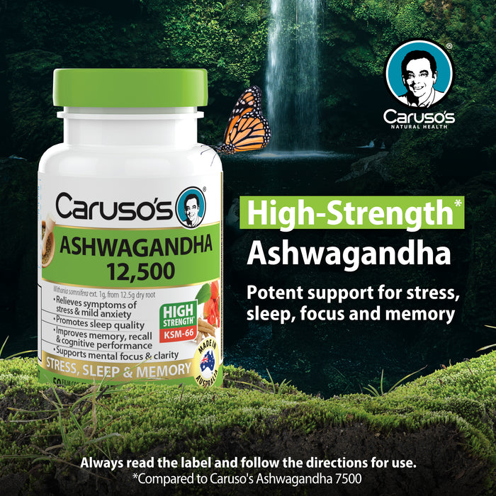 Caruso's Ashwagandha 12,500 50Tablets