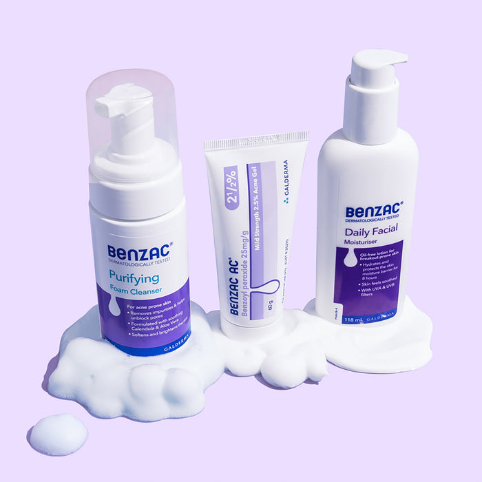 Benzac Daily Facial Foam Cleanser 130ml