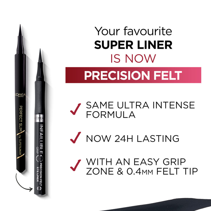 Loreal Infallible Grip 27Hr Precision Liner Felt Black