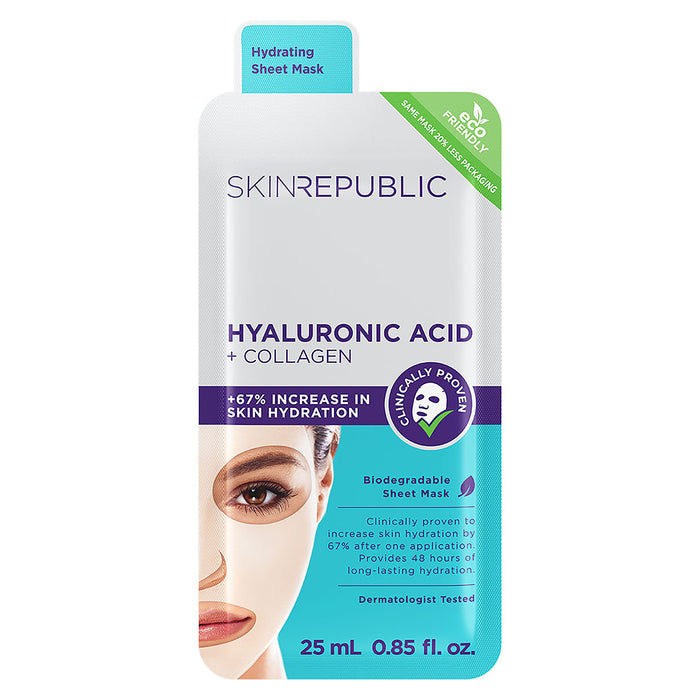 Skin Republic Hyaluronic and Collagen Face Mask.