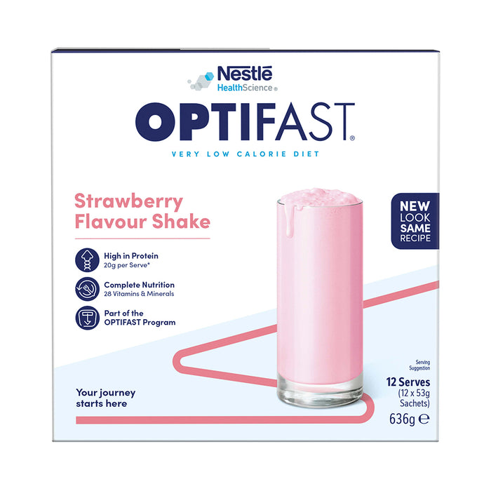 Optifast VLCD Shake Strawberry 12 x 53g.
