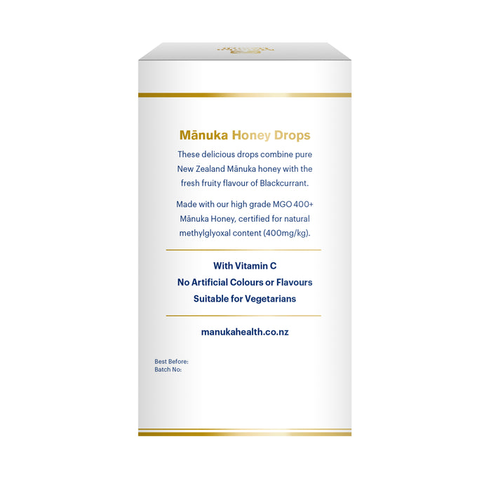Manuka Health Manuka Honey Drops With Blackcurrant 65g 15 Drops
