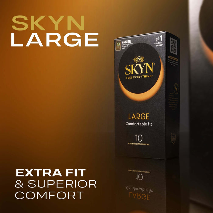 Ansell Lifestyles Condoms Skyn Lifestyles Latex Free Large 10 Pack