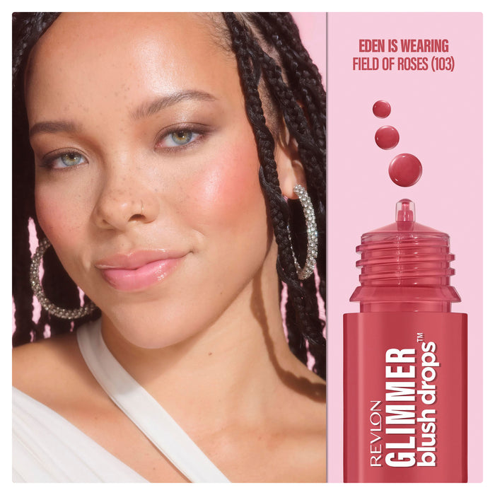Revlon Glimmer Blush Drops Field Of Roses