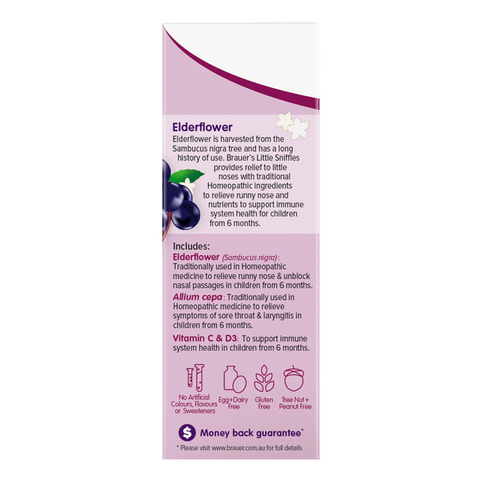 Brauer Kids Black Elderberry Little Sniffles 50ml