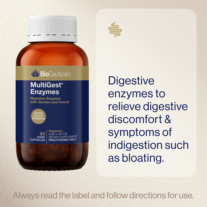 Bioceuticals Multigest Enzymes 90 Capsules