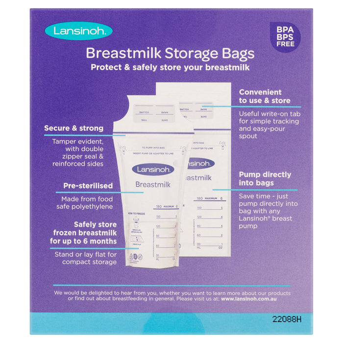 Lansinoh Breast Milk Storage Bags 25.