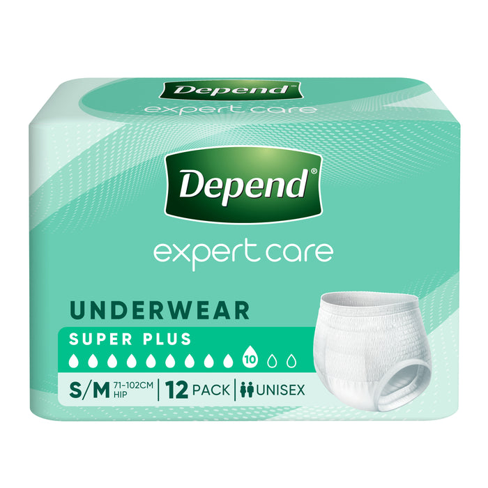 Depend Adult Underwear Super Plus Small-Medium 10 Pack