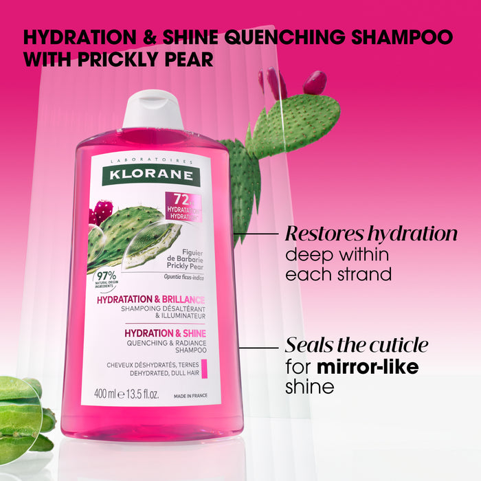 Klorane 72Hr Hydration & Shine Prickly Pear Shampoo 400ml