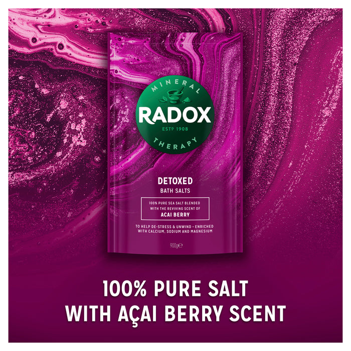 Radox Bath Salts Detoxed Bath Therapy Acai Berry