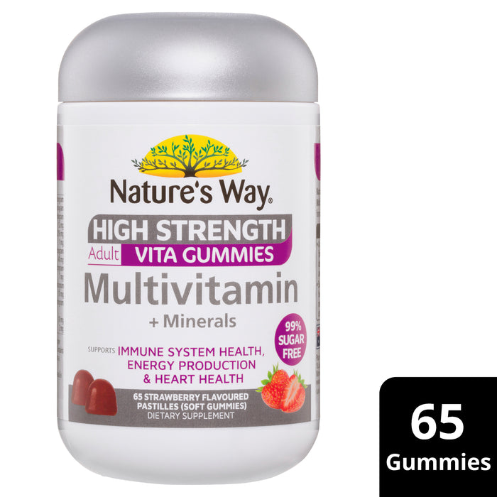 Nature's Way Adult Multi High Strength Sugar Free 65 Gummies