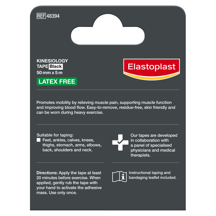 Elastoplast Sport Kinesio Tape 48320 Black 50mm X 5m.