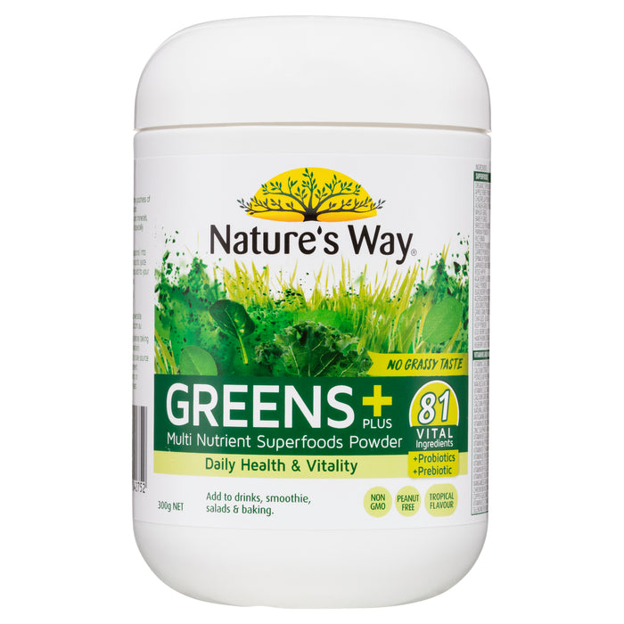 Nature's Way Super Greens Plus 300g.