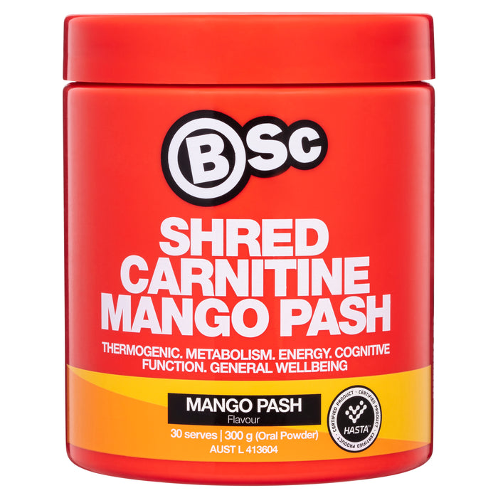 BSC Shred Carnitine Mango Pash 300g