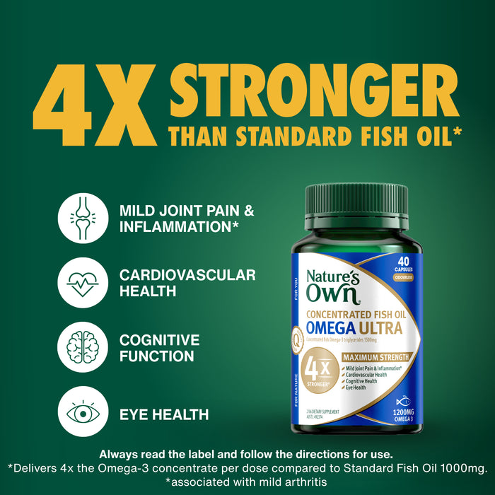 Nature's Own Concentrated Fish Oil Omega Ultra 40Capsules