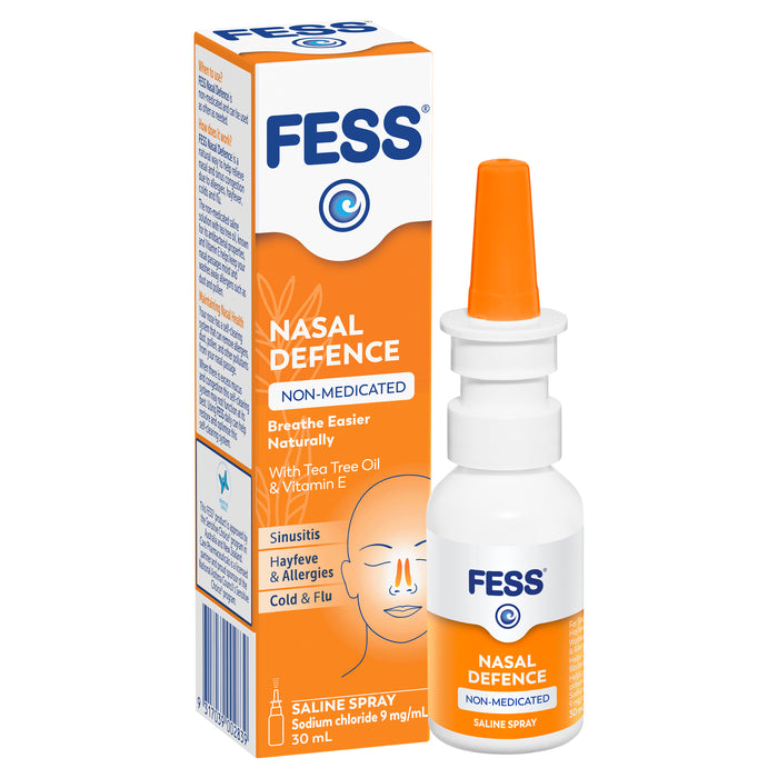 Fess Nasal Defence Non-Medicated Spray 30mL.