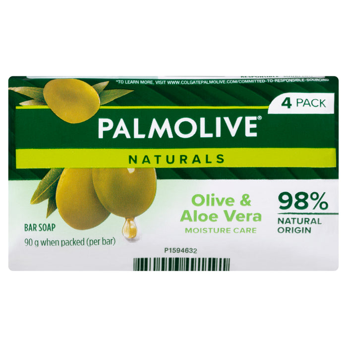 Palmolive Soap Green 90g x 4 Pack.