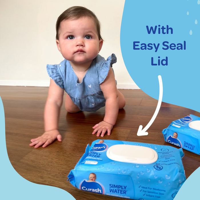 Curash Water Wipes Box 6x80pk.
