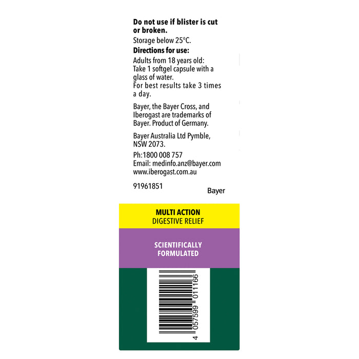 Iberogast IBS & Digestive Relief 60 Softgel Capsules