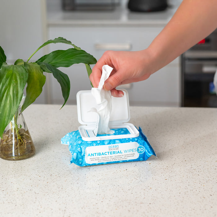Ocean Antibacterial Wipes 30 Pack