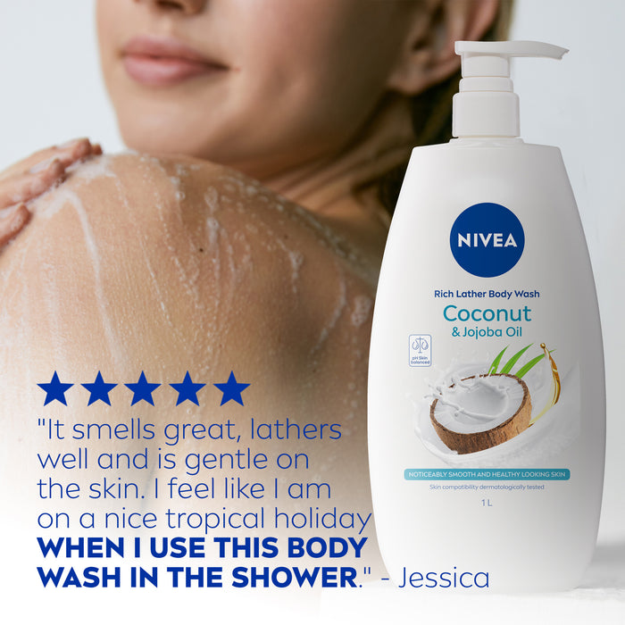 Nivea Shower Cream Indulgent Moisture Coconut 1 Litre