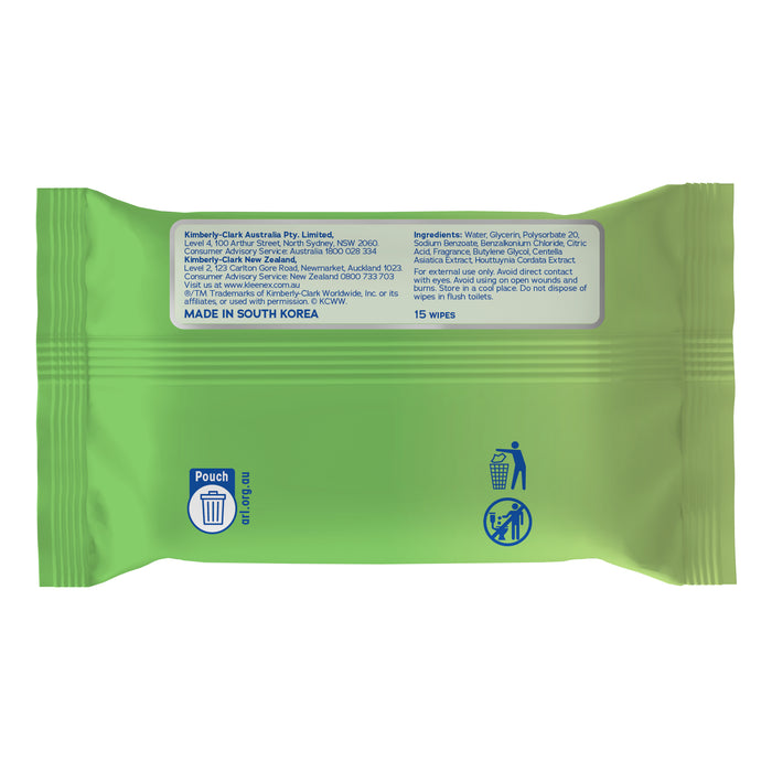 Kleenex Wet Wipes Anti Bacterial 15.