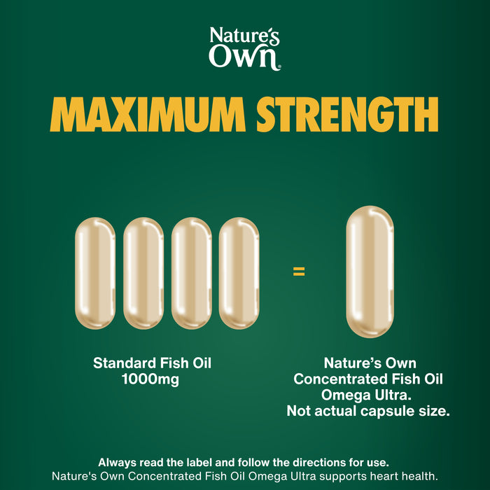 Nature's Own Concentrated Fish Oil Omega Ultra 40Capsules