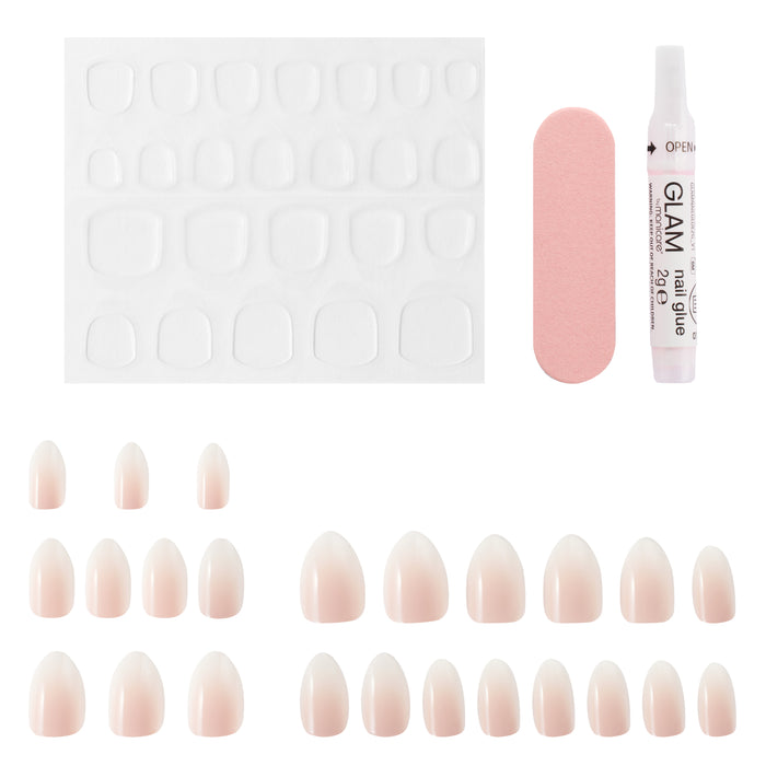 Glam By Manicare 421 Almond Ombre Med