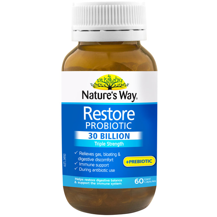 Nature's Way Restore Probiotic 30 Billion 60 Capsules