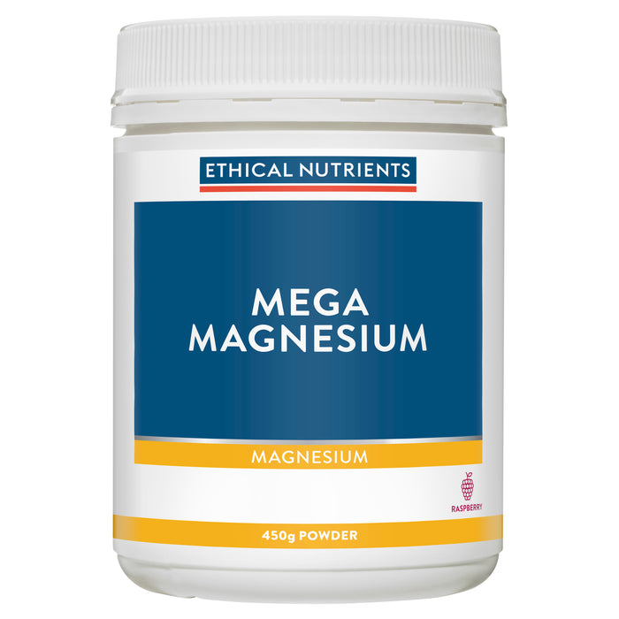 Ethical Nutrients Mega Magnesium Powder Raspberry 450g