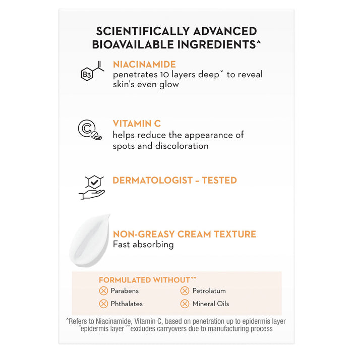 Olay Luminous Niacinamide + Vitamin C Moisturiser 50g.