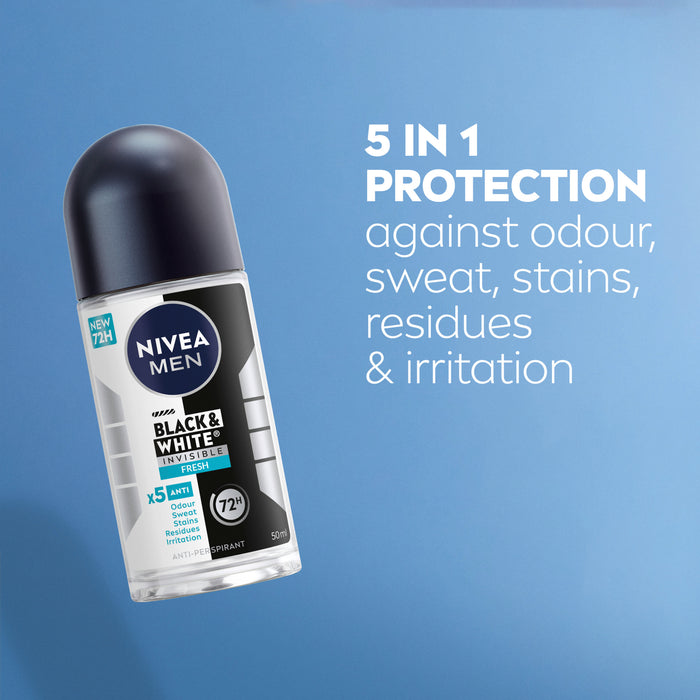 Nivea Men Deodorant Black & White Fresh Roll On 50ml