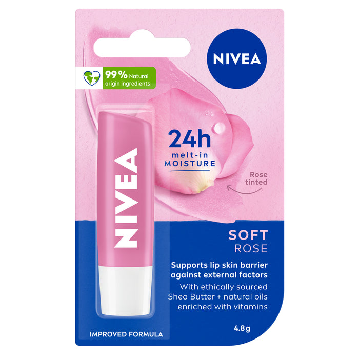 Nivea Lip Care Soft Rose 4.8g.