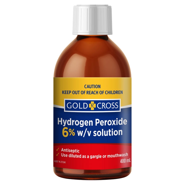 Gold Cross Hydrogen Peroxide 6% 20 vol 400ml.