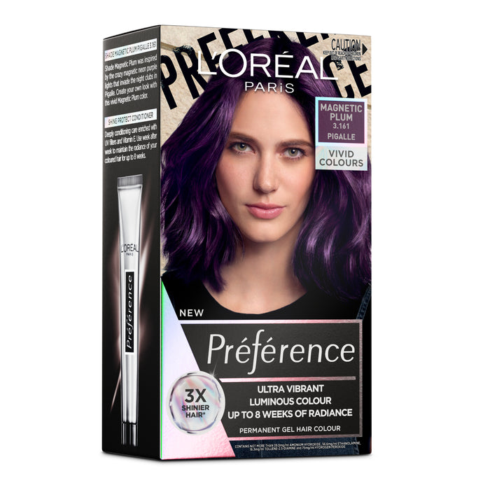 L'Oreal Preference Vivid Colours 3.161 Magnetic Plum.