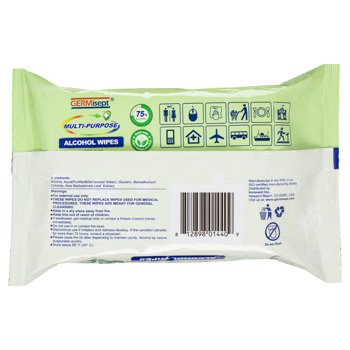 Germisept Multipurpose Alcohol Wipes 50 Wipes