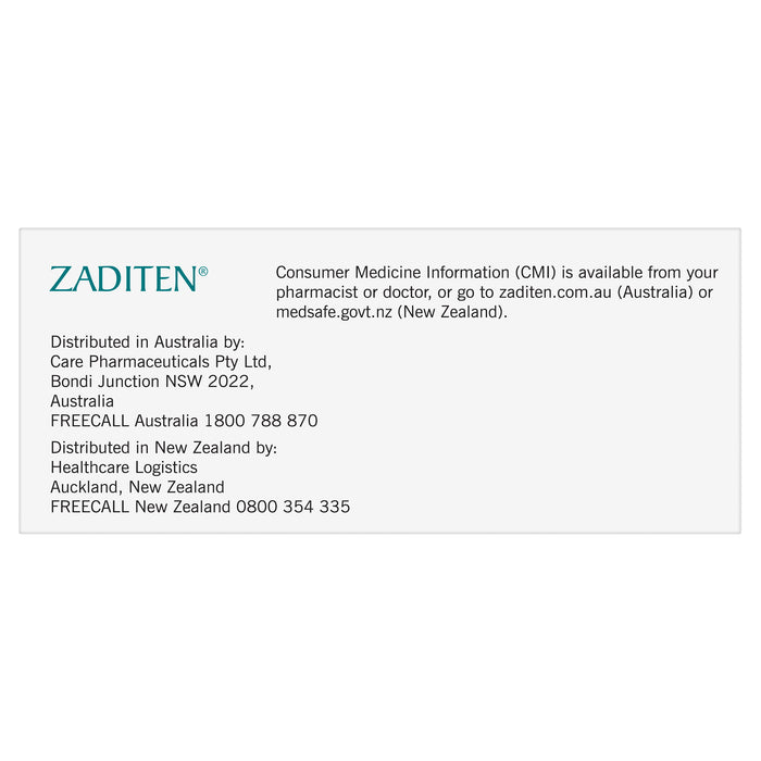 Zaditen Eye Drops 0.025% 20x0.4ml