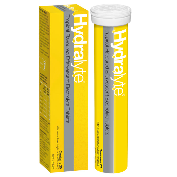 Hydralyte Effervescent Tablets Tropical 20