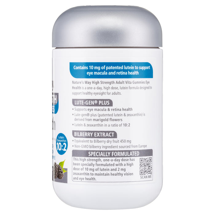 Nature's Way Adult Vita Gummies High Strength Eye Health 60 Blackberry Flavoured Pastilles
