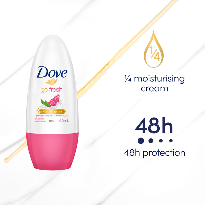 Dove Women Anti-Perspirant Deodorant Roll On Pomegranate & Lemongrass 50ml.
