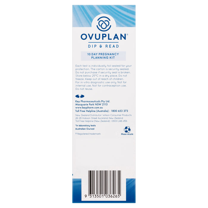 Ovuplan 10 Day Pregnancy Planning Kit 10 Tests.