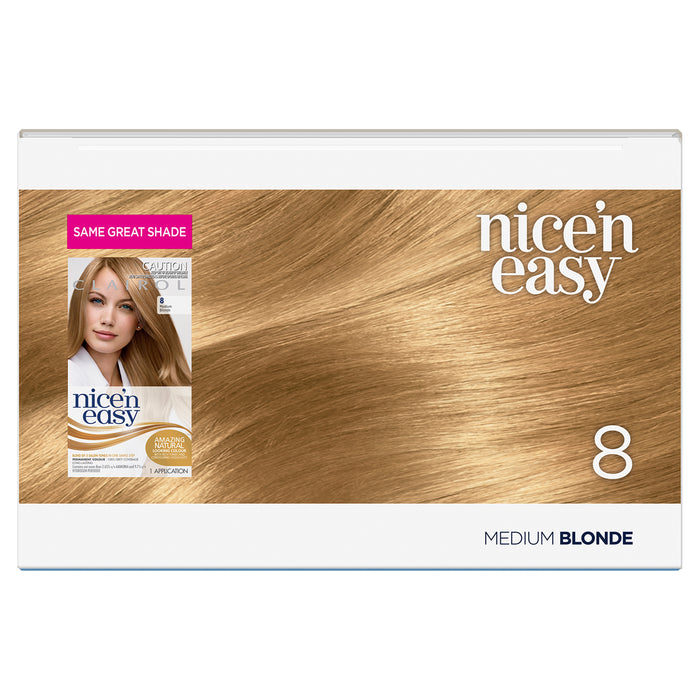 Clairol Nice N Easy 8 Natural Medium Blonde.