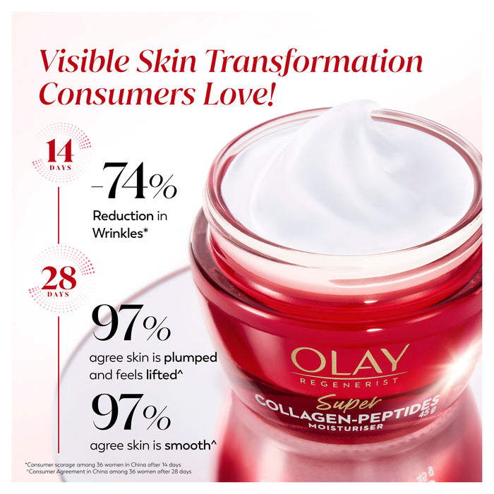 Olay Regenerist Anti Aging Super Collagen Peptides Moisturiser 45g
