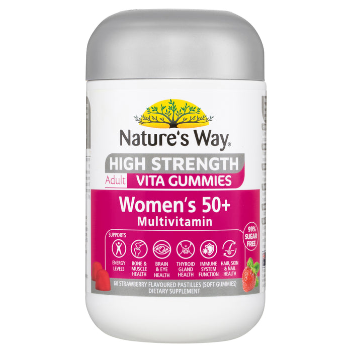 Nature's Way Womens 50+ Multi Vitamin 60 Adult Vita Gummies